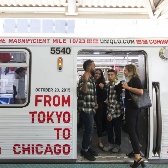 uniglo from tokyo to chicago street marketing opening store